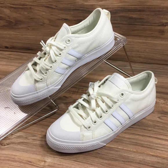 adidas Other - ADIDAS Mens Nizza Canvas Sneakers Shoes Cream New